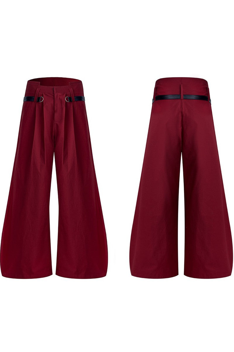 Curved Blade Wide Pants