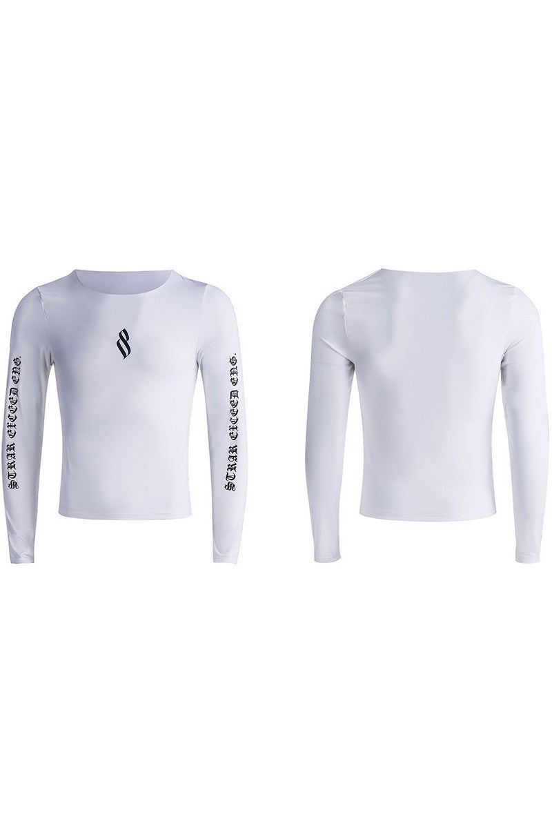 Gothic Print Long Sleeve Tee