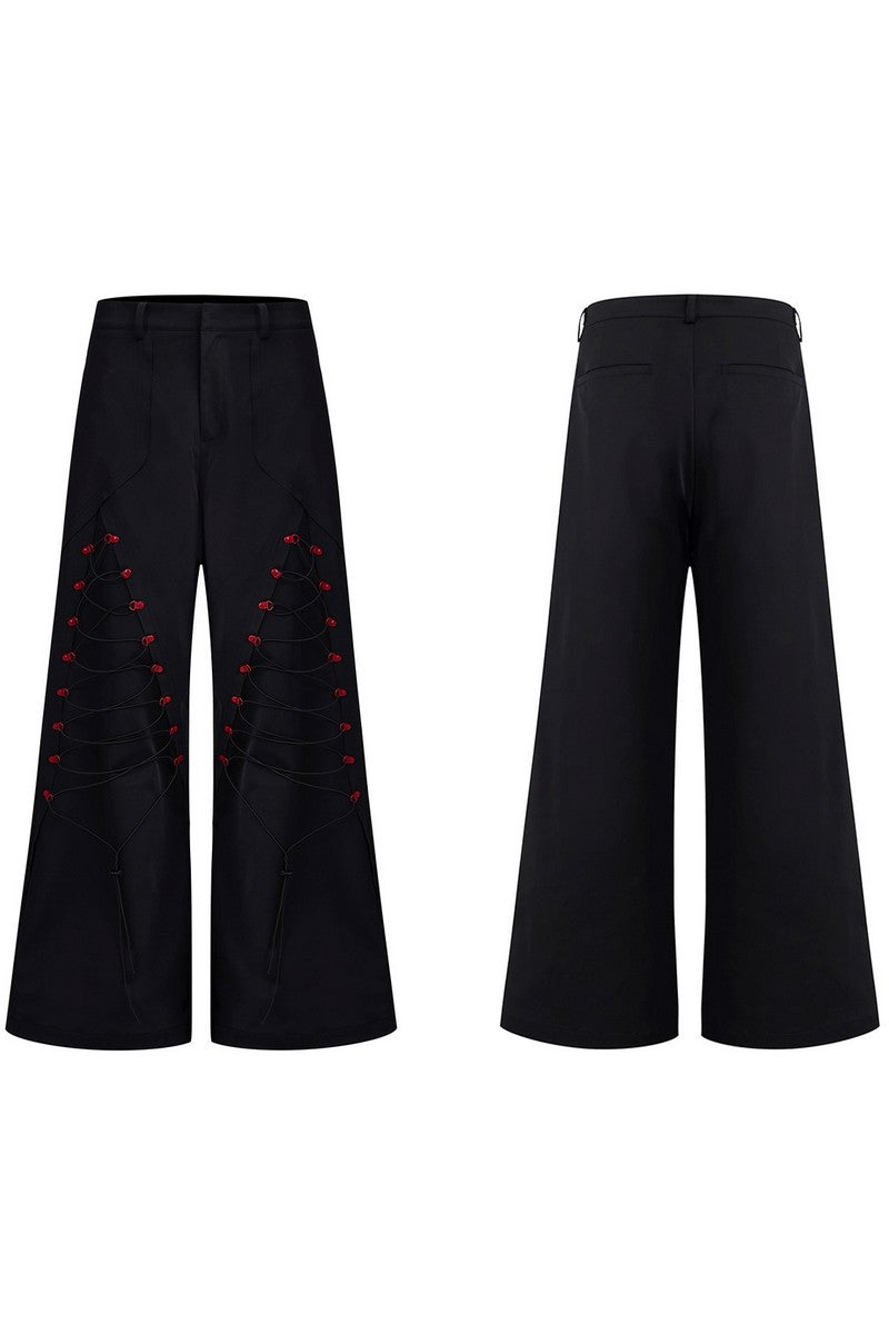 Drawstring Wide Leg Pants